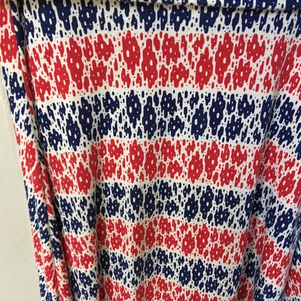 LuLaRoe Red, White, & Blue Maxi Skirt - Picture 12 of 13